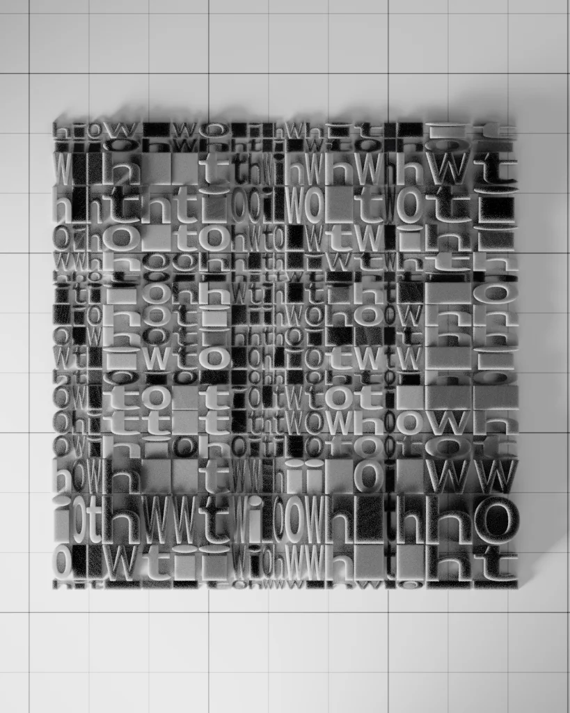 lettres — Design procédural / Typographie